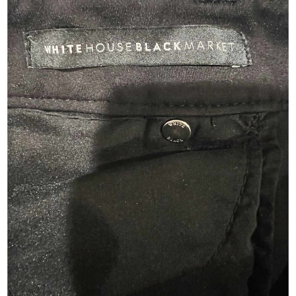 White House Black Market WHBM Skinny Jeans The Skimmer Women's Stretch Black 0S - Picture 7 of 9